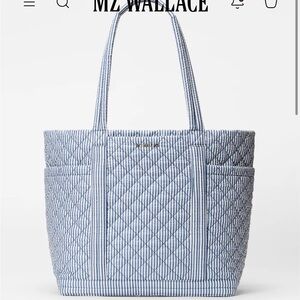 MZ Wallace Seersucker Large Empire Tote